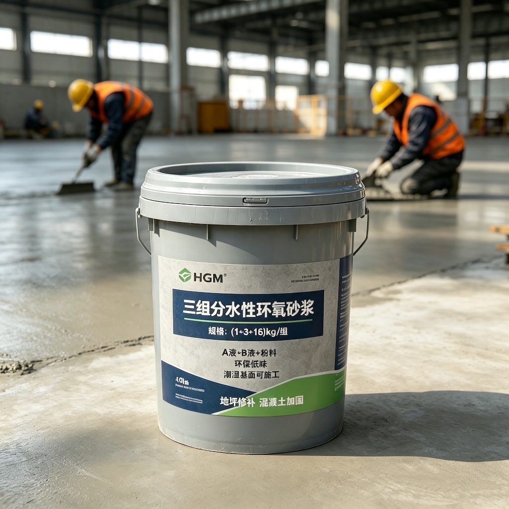 卧龙三组份水性环氧砂浆